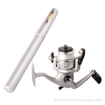 Fishing Rod Pen with Reel Pole